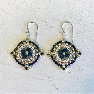 Woven Medallion Earrings